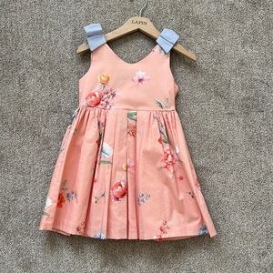 Charming Floral Kids Dress in Peach by Lapin House